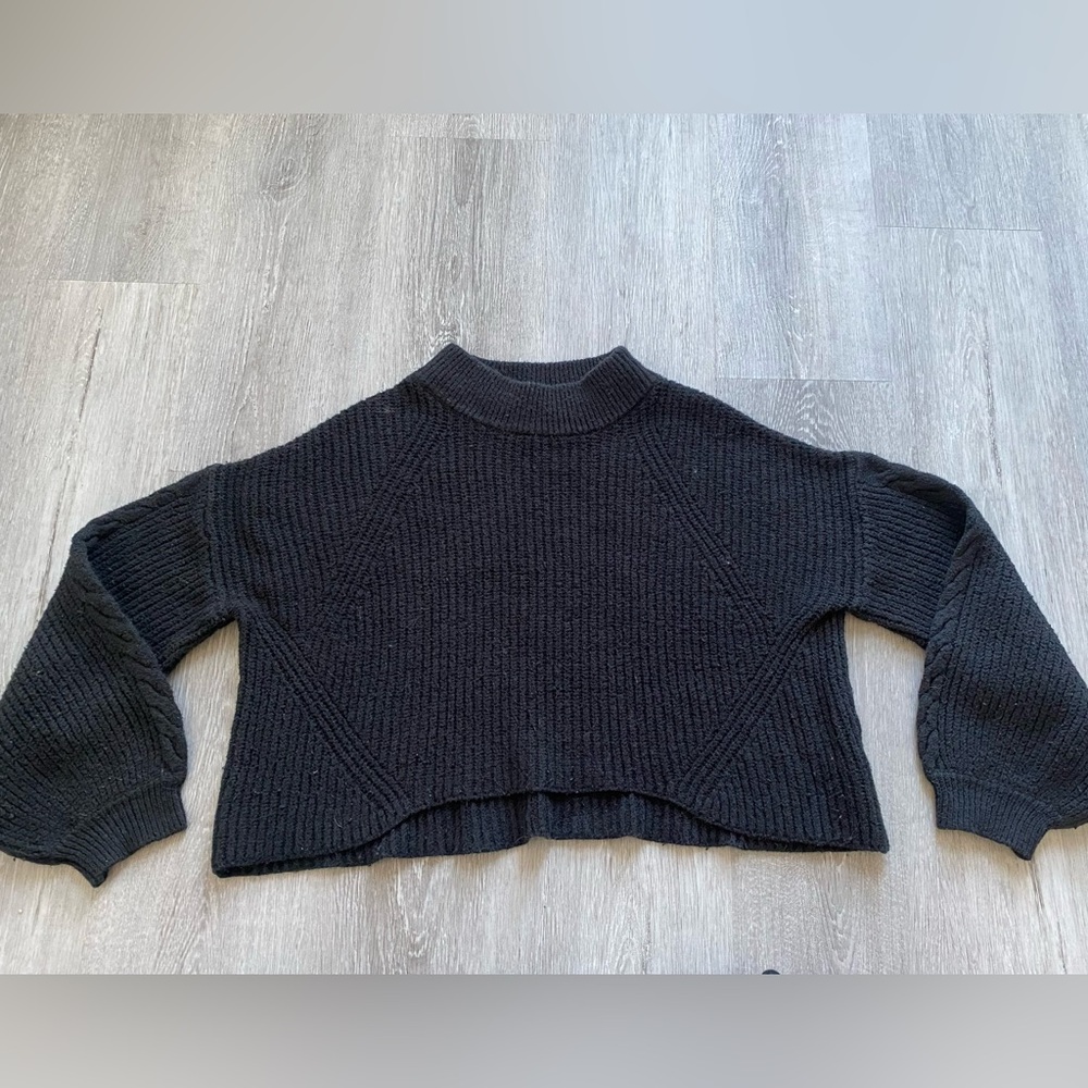 Cropped Knit Sweater